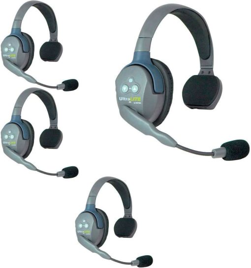 Intercom Eartec UL5S Intercomunicador inalámbrico dúplex completo para 4 personas con 4 auriculares