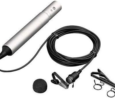 Alquiler microfono negro valencia Sony ECM55B Electret Condensador Lavalier